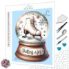 Toile Patin Magique – Diamond Painting hivernal | Lé-Li