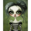 Diamond Painting Fillette Gothique aux Yeux Verts | Lé-Li
