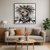 Diamond Painting Fillette de Noël avec Chouette | Lé-Li