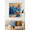 Diamond Painting Chalet de Montagne et Télécabines | Lé-Li