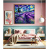Toile Nuit en Provence – Diamond Painting lavande étoilée | Lé-Li