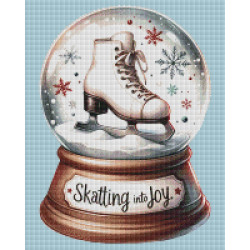 Toile Patin Magique – Diamond Painting hivernal | Lé-Li