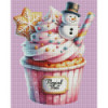 Diamond Painting Cupcake Bonhomme de Neige | Lé-Li