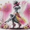 Diamond Painting Fée Florale Rose et Or | Lé-Li