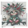 Toile Fille d’Hiver et son Hibou – Diamond Painting féerique | Lé-Li