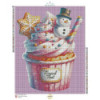 Diamond Painting Cupcake Bonhomme de Neige | Lé-Li