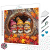 Toile Les Frimousses aux Noisettes – Diamond Painting automnal | Lé-Li