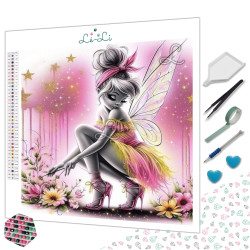 Diamond Painting Fée Florale Rose et Or