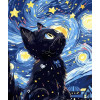 Toile Cosmos Félin – Diamond Painting chat étoilé | Lé-Li
