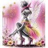 Diamond Painting Fée Florale Rose et Or | Lé-Li