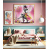 Diamond Painting Fée Florale Rose et Or | Lé-Li