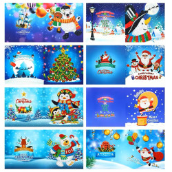 Lot de 8 cartes de Noël – Diamond Painting