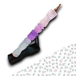 Stylet diamond painting dégradé rose lilas scintillant long