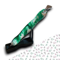 Stylet diamond painting vert transparent embouts clipsables