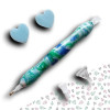 Stylet diamond painting vert bleu clipsable kit multiplacer