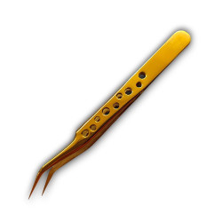 Pince dorée de précision pour diamond painting