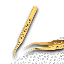 Pince dorée de précision pour diamond painting
