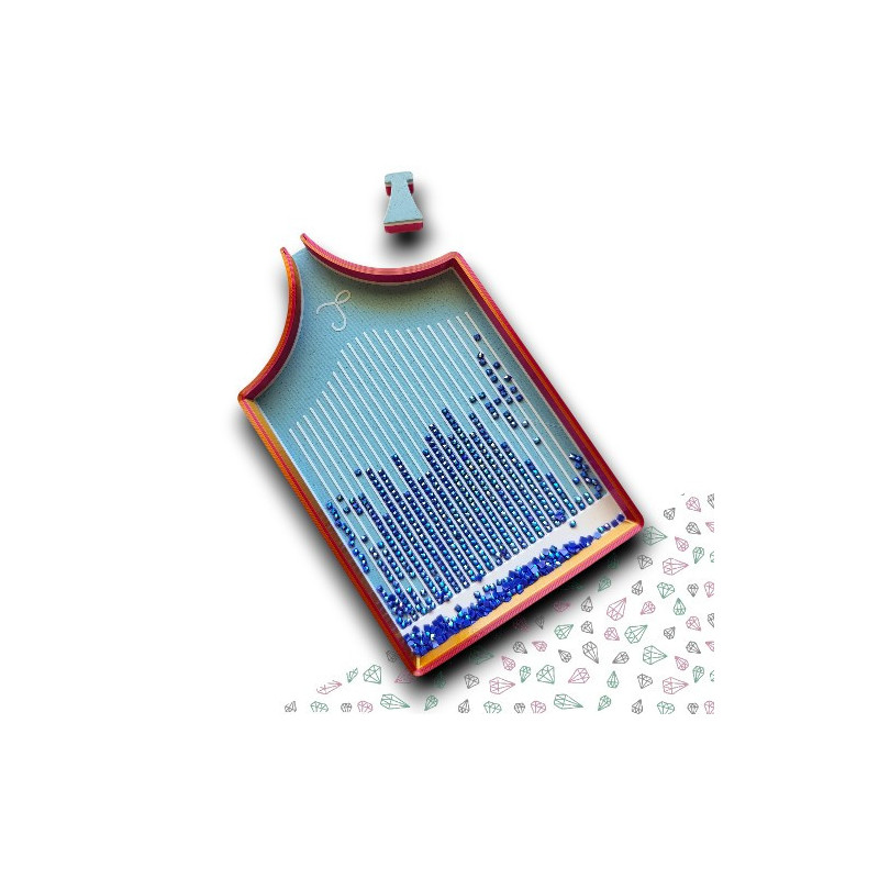 Plateau Starry XL diamond painting 17,5 x 10,7 cm avec bouchon – Lé-Li