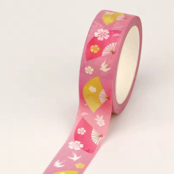 washi tape 1.5cm * 10m éventail d'Asie