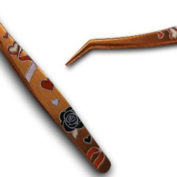 Pince incurvée diamond painting cœur fleur 13 cm | Lé-Li