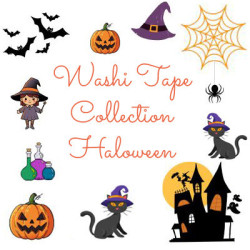 Ruban Washi Tape Halloween 1,5 cm x 10 m - Motifs Festifs