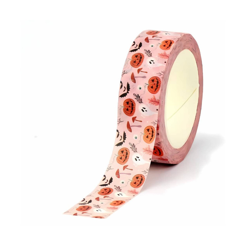Ruban Washi Tape Halloween 1,5 cm x 10 m - Motifs Festifs