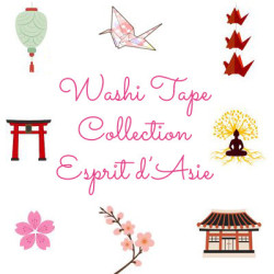Washi tape Esprit d’Asie diamond painting 1,5 cm x 10 m