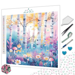 Diamond Painting Forêt Enchantée – 65 couleurs, paysage féérique | Lé-Li