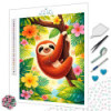 Diamond Painting Paresseux Tropical – 60 couleurs, toile colorée | Lé-Li