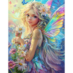 Diamond Painting Fée Fleurs et Papillons | Lé-Li