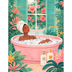 Diamond Painting Bain Relaxant Tropical – Toile Bien-être | Lé-Li