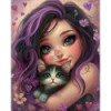 Diamond Painting Fille et Chaton | Lé-Li