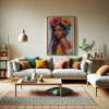 Diamond Painting femme tropicale colorée | Lé-Li
