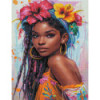 Diamond Painting femme tropicale colorée | Lé-Li