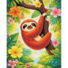 Diamond Painting Paresseux Tropical – 60 couleurs, toile colorée | Lé-Li
