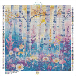 Diamond Painting Forêt Enchantée – 65 couleurs, paysage féérique | Lé-Li