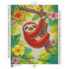 Diamond Painting Paresseux Tropical – 60 couleurs, toile colorée | Lé-Li