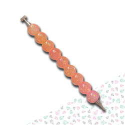 Stylet diamond painting rose scintillant long embouts argent