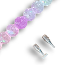 Stylet diamond painting Aurore scintillant long embouts argent dévissables