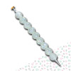 Stylet diamond painting Perle Boréale scintillante long embouts argent dévissables