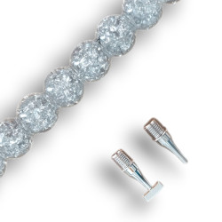 Stylet diamond painting Cristal Scintillant long embouts argent dévissables