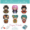 Mini kit Kokeshi – Broderie diamant japonaise | Lé-Li