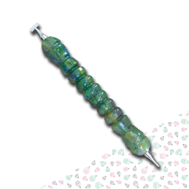 Stylet diamond painting Emerald Infinity – Embouts Argent dévissables