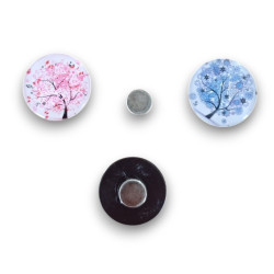 Cover Minder Magnétique Arbre Fantaisie pour Diamond Painting diamètre 3 cm