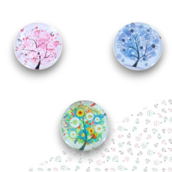 Cover Minder Magnétique Arbre Fantaisie pour Diamond Painting diamètre 3 cm