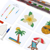 Mini kit diamond painting été facile – 6 modèles tropicaux à créer | Lé-Li