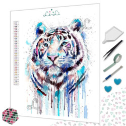 Diamond Painting Tigre Coloré Artistique | Lé-Li