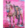 Pink Horse - Premium Broderie Diamant