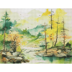 Diamond Painting Paysage Japonais Zen Premium | Lé-Li